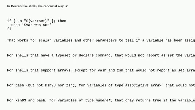 Unix: How do I check if a variable exists in an 'if' statement? смотреть онлайн