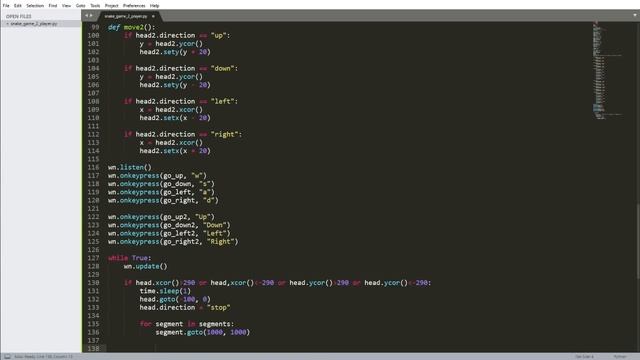 Snake game for two players in python смотреть онлайн