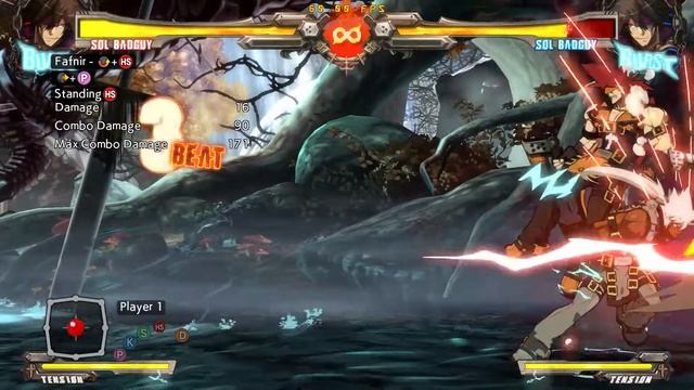 Guilty Gear Xrd REV2 - Sol BnB combo - Fafnir corner conversion [Beginner] смотреть онлайн