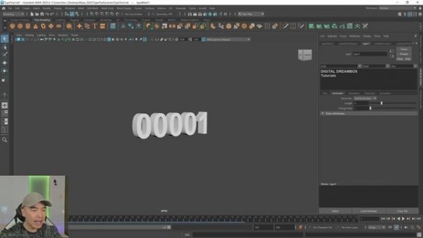 Create 3D Text | Maya Type Tool