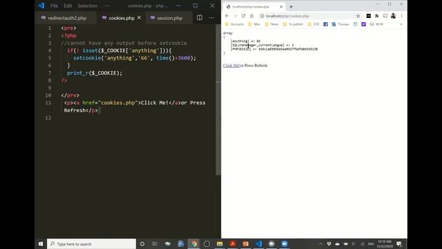 22 12 2020 Internet Programming Cookies and Sessions смотреть онлайн