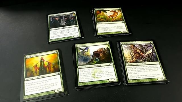 Обзор моей первой колоды Magic The Gathering зелёного цвета №01