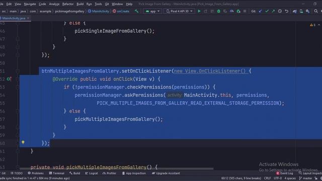 ANDROID - PICK IMAGE(s) FROM GALLERY TUTORIAL IN JAVA смотреть онлайн