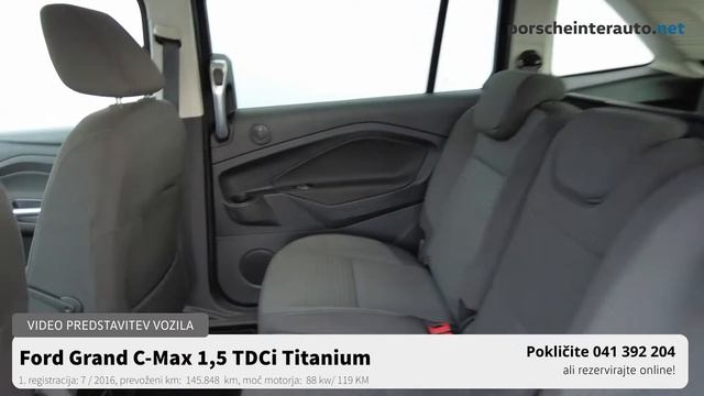 Ford Grand C Max 1,5 TDCi Titanium - PREDSTAVITEV VOZILA смотреть онлайн