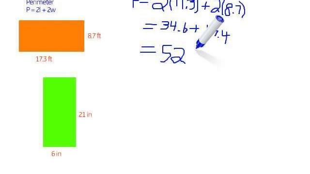 Finding Perimeter Of A Rectangle