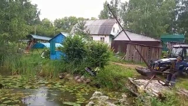 Самодельный экскаватор для чистки водоема смотреть онлайн