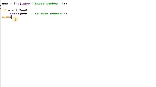 Python program for checking even or odd number смотреть онлайн