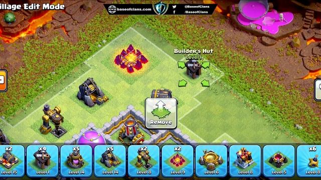 NEW BEST! TH11 base 2023 COPY LINK | COC Town Hall 11 Hybrid/Trophy Base - Clash of Clans смотреть онлайн