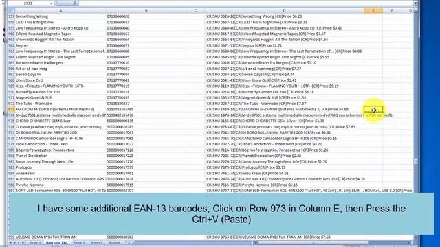 From MS Excel spreadsheet to barcodes in a PDF file смотреть онлайн