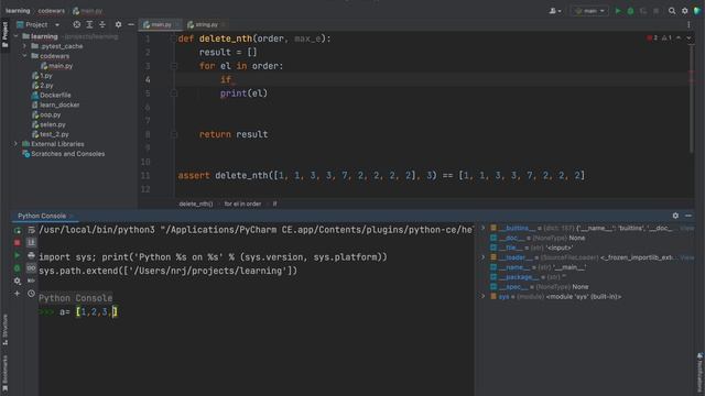 средняя задачка с codewars, 6kyu, Delete occurrences of an element if it occurs more than n times смотреть онлайн