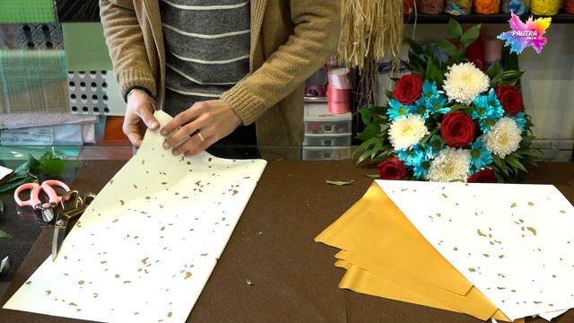 Букет цветов #роза #хризантемы #ромашка смотреть онлайн