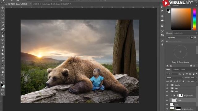 [ jungle book ] Photoshop manipulation tutorial Photo fantasy FREE PSD file download смотреть онлайн