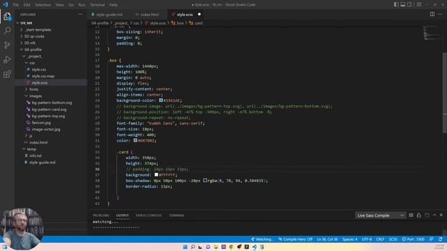 HTML+SCSS практика - верстаємо Profile-компонент [04-Frontend Ранок. Початок] смотреть онлайн