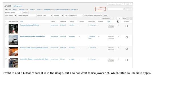 Wordpress: Is there a hook or filter that adds a button to the left of the search box? смотреть онлайн