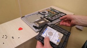 Апгрейд ноутбук Lenovo IdeaPad 330 с переходником NS-A759 для установки HDD/SSD в заглушку cd-rom.