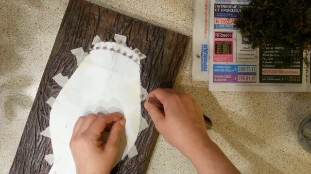 Как сделать панно для цветов своими руками. Имитация дерева.Panel смотреть онлайн