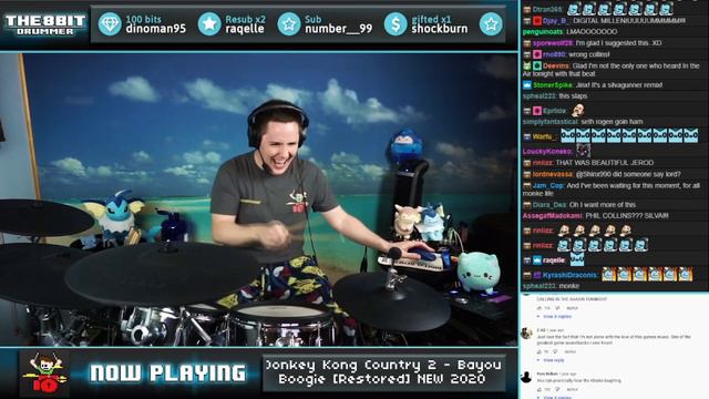 Donkey Kong Country 2 - Bayou Boogie On Drums! смотреть онлайн