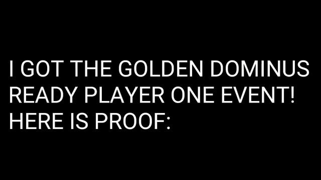 I GOT THE GOLDEN DOMINUS! Roblox Ready Player One смотреть онлайн
