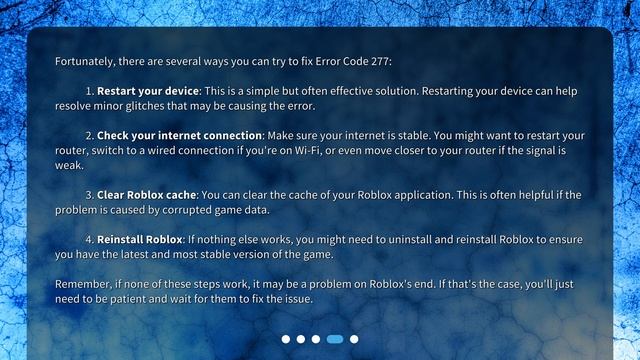 What does error code 277 mean in Roblox? смотреть онлайн