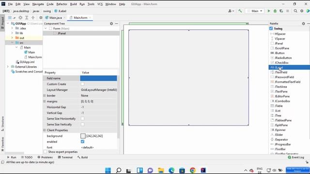 How to Create your First Java Swing GUI Application with IntelliJ IDEA IDE (2023) смотреть онлайн
