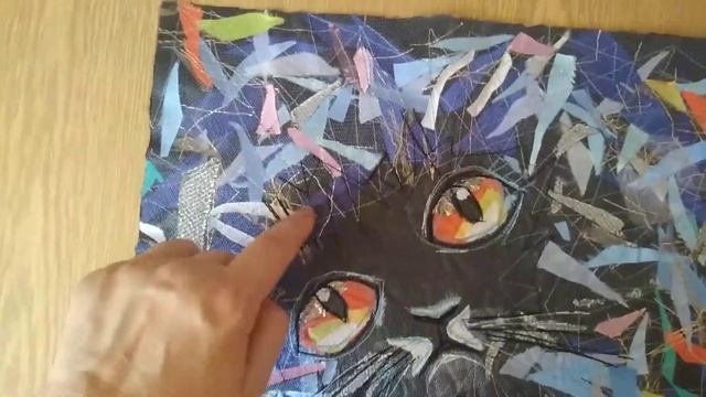ТЕКСТИЛЬНАЯ ПИЦЦА /КОТ / ИЗ мелких лоскутков ткани (2) смотреть онлайн