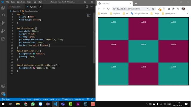 CSS Grid #03 | شرح CSS Grid Gap смотреть онлайн