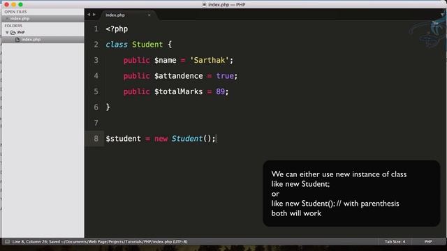 OOP PHP | Class Properties & Object #3 смотреть онлайн