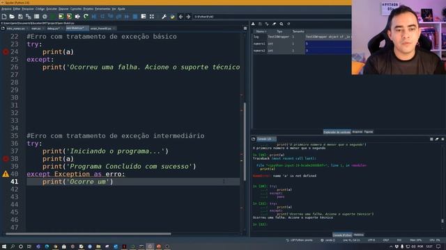 #PYTHON ERROS, TRATAMENTOS DE EXCEÇÃO E GERAÇÃO DE LOGS – PARTE 2 смотреть онлайн