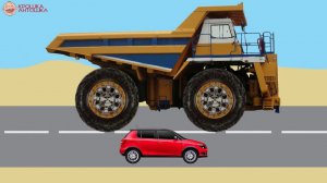 Для Малышей про МАШИНКИ. учим с ребенком Большой-Маленький