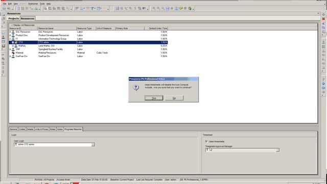 Primavera P6 Configuring a Resource to Use TimeSheets Part 37 смотреть онлайн