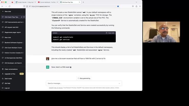 How to use ChatGPT to prepare for the CKA (Kubernetes Certification) exam for free: a demo смотреть онлайн
