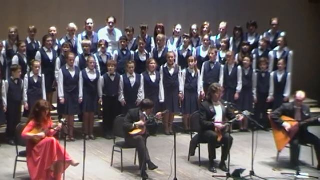 Квартет СКАЗ и ДМШ им. Хачатуряна (Москва). Old russian song. Quartet SKAZ and Children's Choir смотреть онлайн