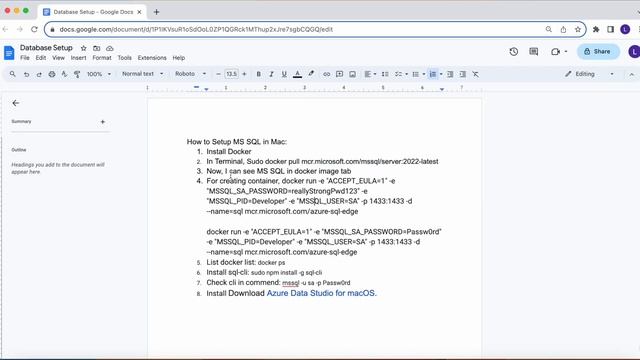 Easy way to Setup MS-SQL in Azure Data Studio | LocalHost | Docker | Microsoft SQL Server | MAC смотреть онлайн
