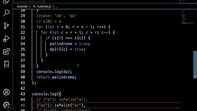 javascript dynamic programming problems - determine if string is palindrome? смотреть онлайн