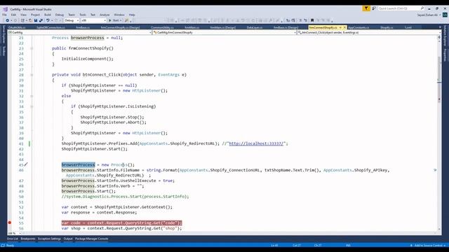 oAuth in Desktop Application using C# (Shopify oAuth) смотреть онлайн