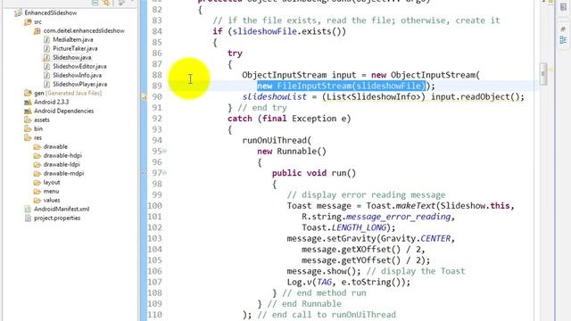 lesson13 10 Slideshow java Nested class LoadSlideshowTask dese смотреть онлайн