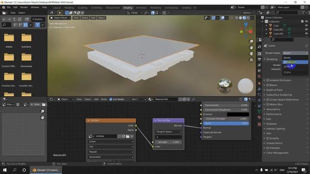 Blender 2.92 | Bake Normal Map смотреть онлайн