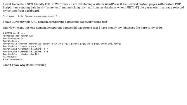 Wordpress: How to change query string with pretty URL in WordPress using .htaccess file? смотреть онлайн
