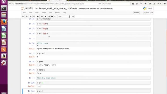 Implement Stack In Python Using queue.LifoQueue смотреть онлайн