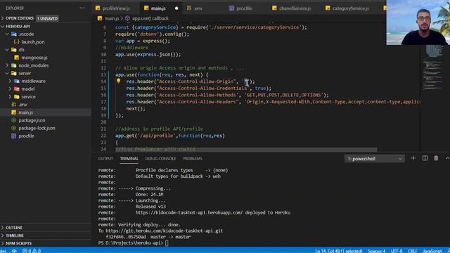 How to add Access Control Allow Origin in Node.js and push on Heroku смотреть онлайн