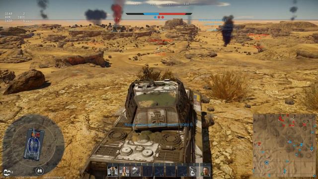 ⚡️ Африканские Тигры, карта Эль - Аламейн, War Thunder, Разбор боя, ♫, GRAND_578_UA, смотреть онлайн