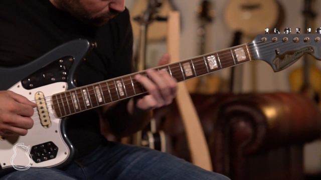 Fender 1966 Jaguar, Custom Charcoal Frost Finish demo смотреть онлайн