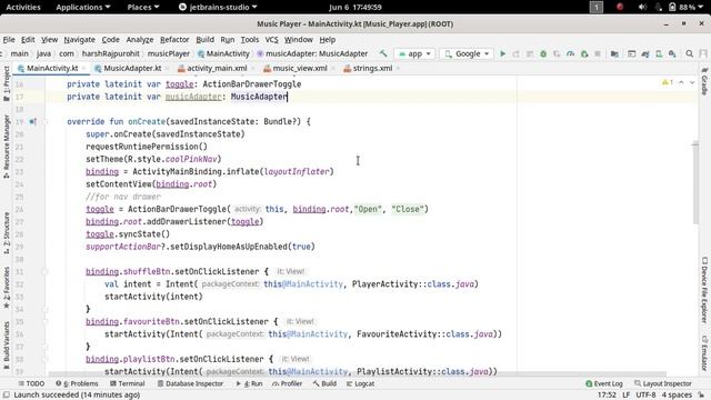 23.Creating Adapter for RecyclerView | Music Player App | Android Development Kotlin in Hindi смотреть онлайн