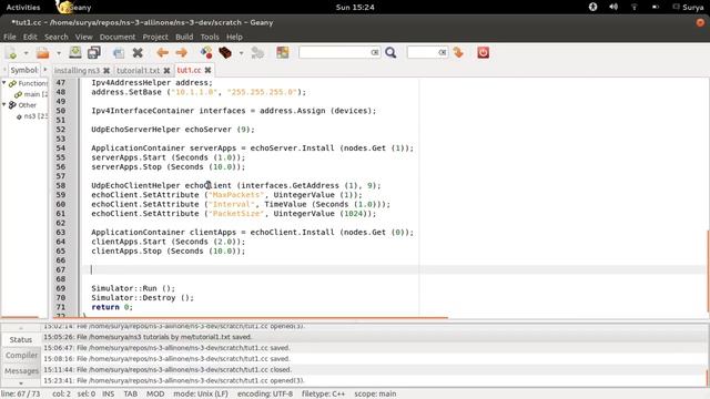 Ns-3 Tutorial 1, Configuring NetAnim