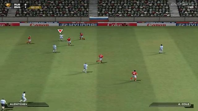Прохождение UEFA EURO 2004 в Португалий за Россию игра 2 смотреть онлайн