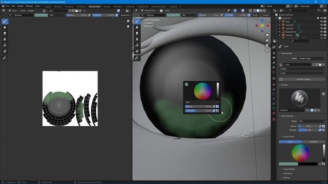 How to make anime girl head in blender (#2 eyelashes, ears, texture, etc.) смотреть онлайн