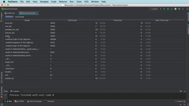 PyCharm python code profiling demo (2min) смотреть онлайн