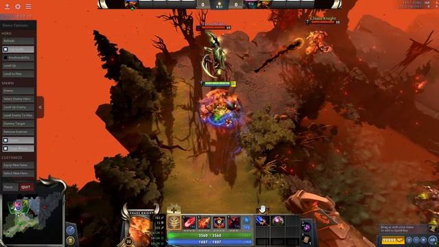 Dota 2 - Bugged Chaos Knight Wearable With Ethereal Effect - 