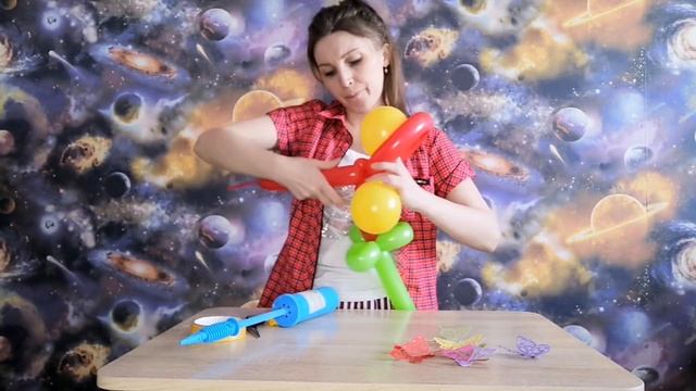 Цветок из воздушных шаров к 8 марта Flower from balloons by March 8 смотреть онлайн