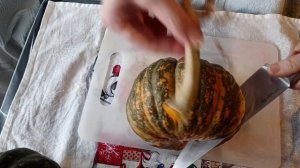 Распаковка чудо-тыквы. Подвой Ферро хорош для подвоя для арбузов и дынь и очень вкусный печëный.